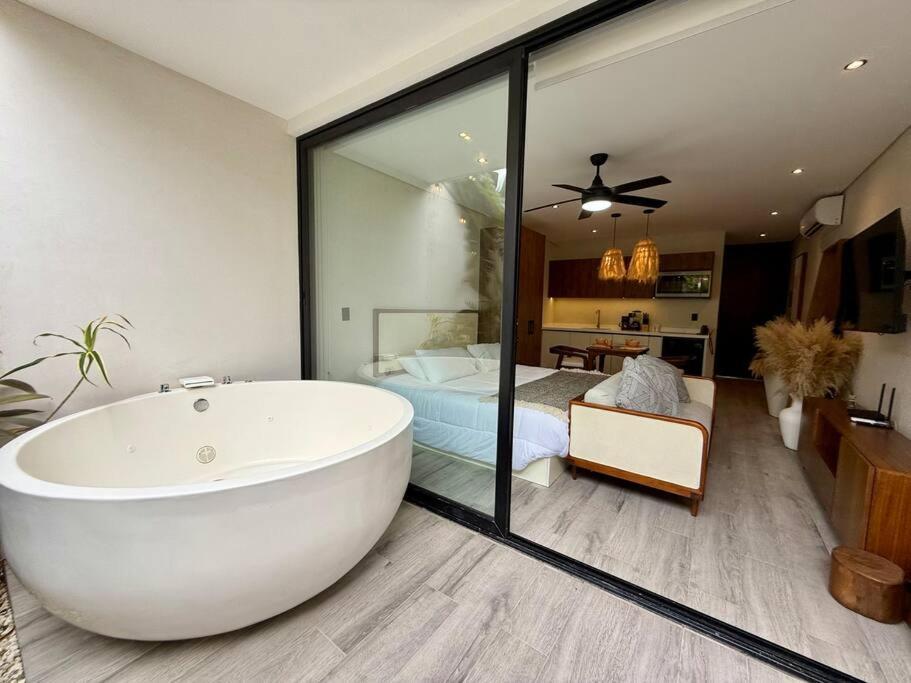 Hermoso Estudio Con Jacuzzi Privado En Ir26 Tulum
